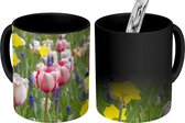 Magische Mok - Foto op Warmte Mok - Tulp tuin - 350 ML