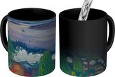 Magische Mok - Foto op Warmte Mok - Treinrook - Edvard Munch - 350 ML