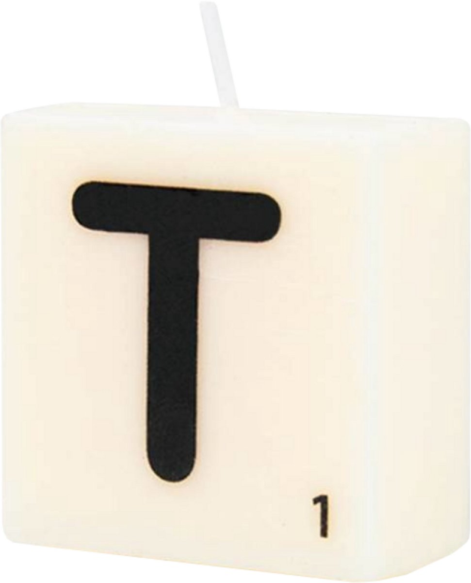 Letter Kaarsje - T