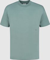 Purewhite -  Heren Relaxed Fit    T-shirt  - Groen - Maat M