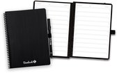 Bambook Classic uitwisbaar notitieboek - Softcover - A5 - Pagina's: To-do-lijsten - Duurzaam, herbruikbaar whiteboard schrift - Met 1 gratis stift