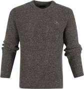 Gant - Rib Trui Antraciet - XXL - Modern-fit