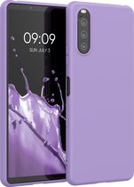 kwmobile telefoonhoesje voor Sony Xperia 10 III - Hoesje voor smartphone - Back cover in violet lila