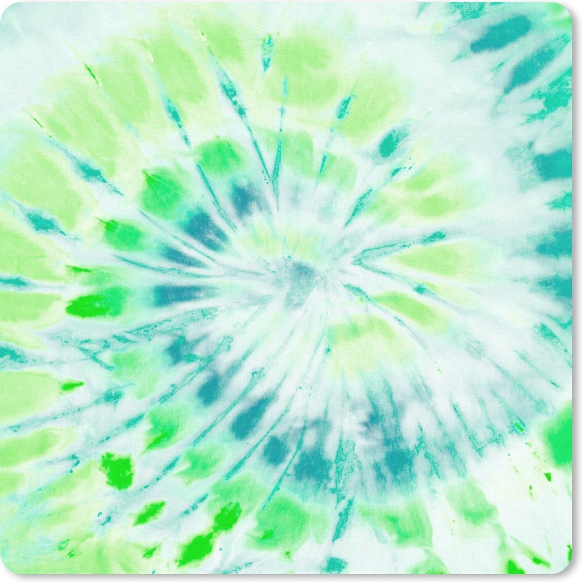 Muismat 20x20 cm - Mousepad Tie dye - Spiraal - Hippie - Muismatten