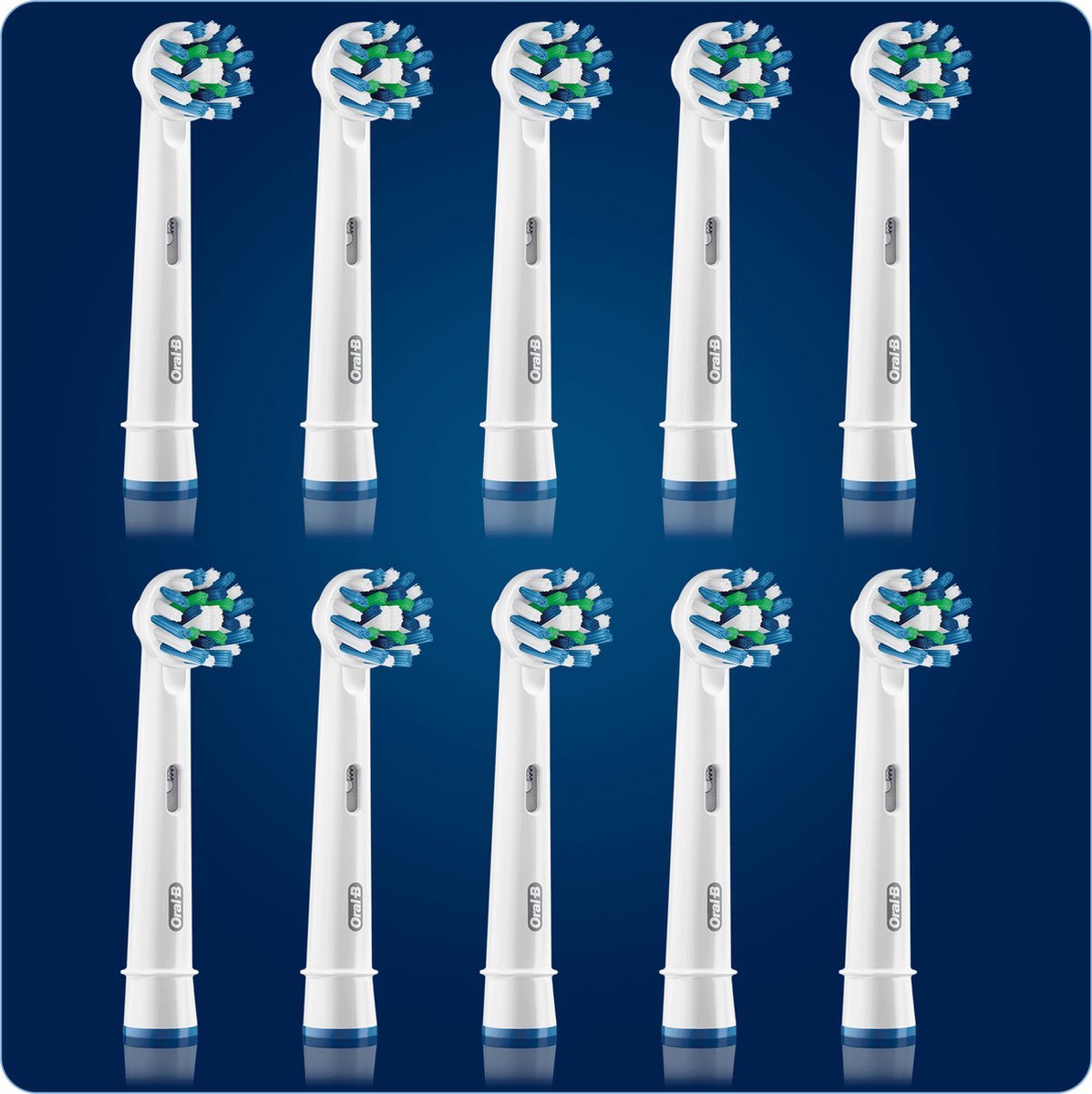 Oral-B CrossAction - Opzetborstels - 10 Stuks