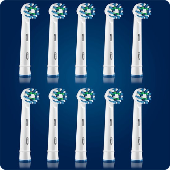 Oral-B CrossAction - Opzetborstels - 10 Stuks