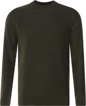Scotch and Soda - Pullover Stuctuur Donkergroen - S - Regular-fit