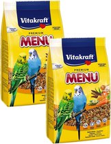 Vitakraft Parakeets Premium Menu - Nourriture pour oiseaux - 2 x 1 kg