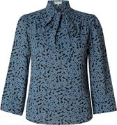 IVY BEAU Pascalle Blouse - Steel Blue/Multi-Col - maat 36