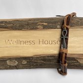 Wellness-House | Armband Ankh Mosterd | Unisex Armband | Ankh | Eeuwige Leven | Imitatie Leer | Geschikt Voor Elke Polsmaat | Zen | Zen Cadeau