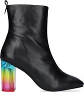 Kurt Geiger London Rainbow Enkellaarsjes - Enkelboots met rits - Dames - Zwart - Maat 38