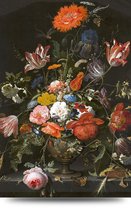 Maison de France - Voor acrylglas Bloemen in vaas 2 - plexiglas - 80 x 120 cm