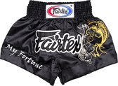 Fairtex Kickboksbroek Fortune Zwart Large