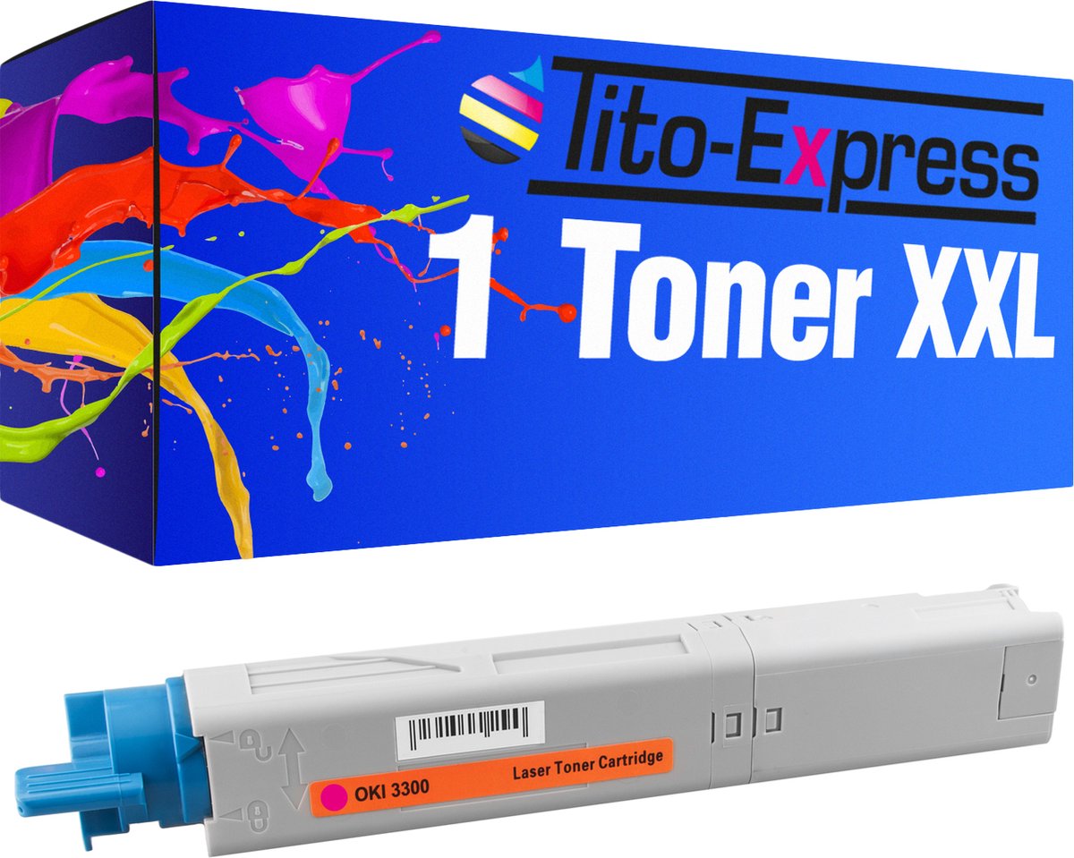 PlatinumSerie® 1 toner XXL alternatief voor Oki C3300 magenta , 2.500 pagina 's