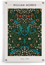Walljar - William Morris - Tulip II - Muurdecoratie - Plexiglas schilderij