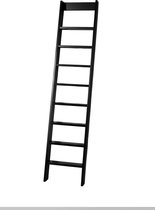 Ruimtebesparende trap zwart beuken - 8 treden (186 cm)