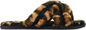 UGG Vrouwen Canvas Leopard Harde zool  Pantoffels / open Sloffen - 1123592 - Multicolor - Maat 44