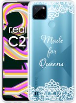 Realme C21Y Hoesje Made for queens - Designed by Cazy