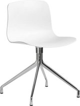 About a Chair AAC 10 - wit - gepolijst aluminium