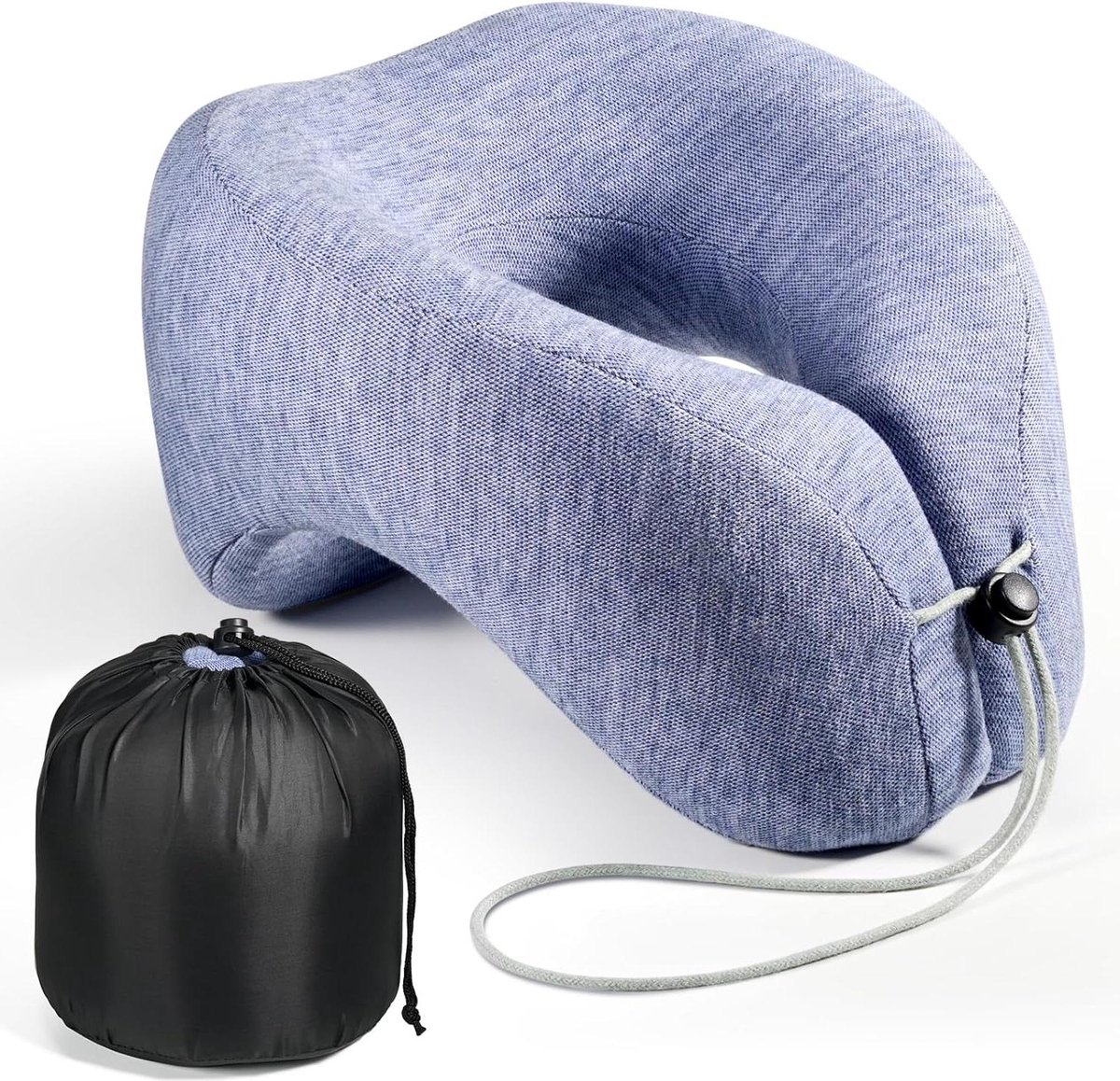 Traagschuim reiskussen - steunkussen voor nek, compact en licht, Quick Pack, kamperen en slaaprust