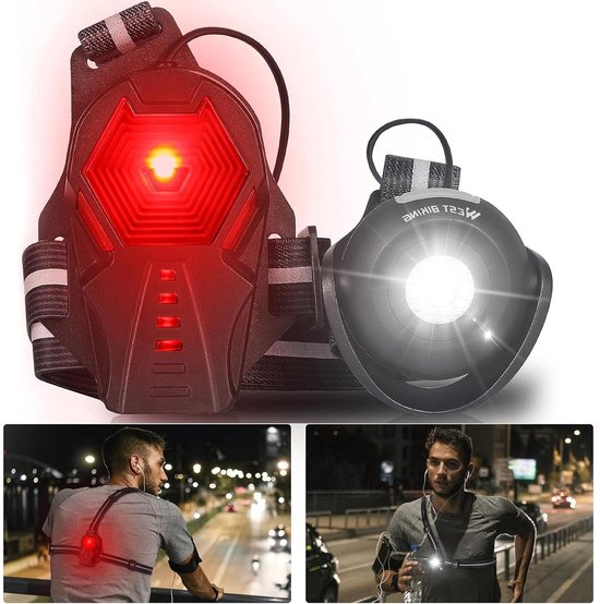 Deze Vierdelige Hardlooplampset Voor Buiten Bevat Een Veiligheidszaklamp Met Clip En Een Usb Oplaadbare Led Hardlooplamp Geschikt Voor Wandelen Hondenuitlaten Kamperen Hardlopen En Joggen