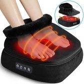 Bol.com Good4You - 2-in-1 Shiatsu Voet- en Rugmasseur met Warmte - Knedende Voetmasseur Machine met Verwarmingskussen Kussen of ... aanbieding