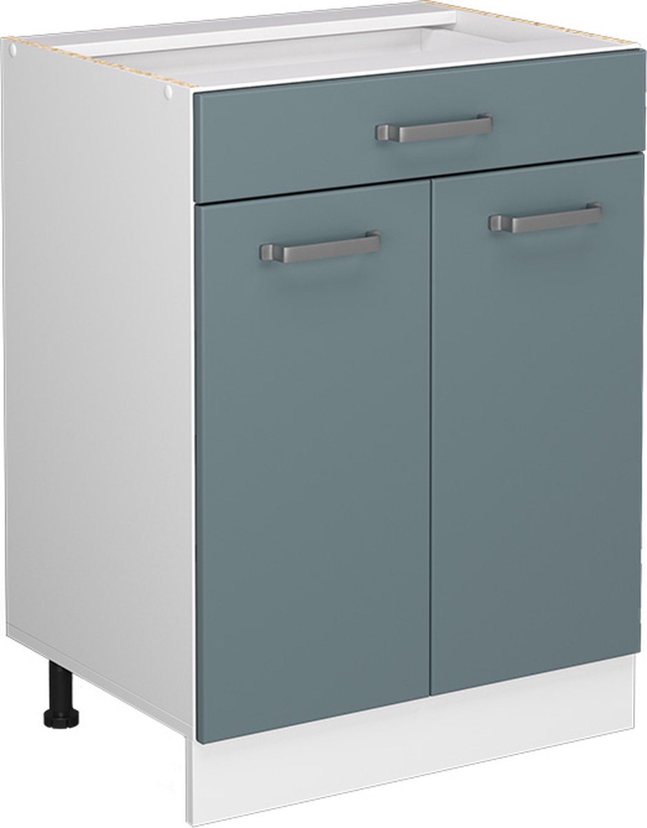 Vicco R-Line Universele onderkast – 60 cm met laden, zonder werkblad Blauw-grijs