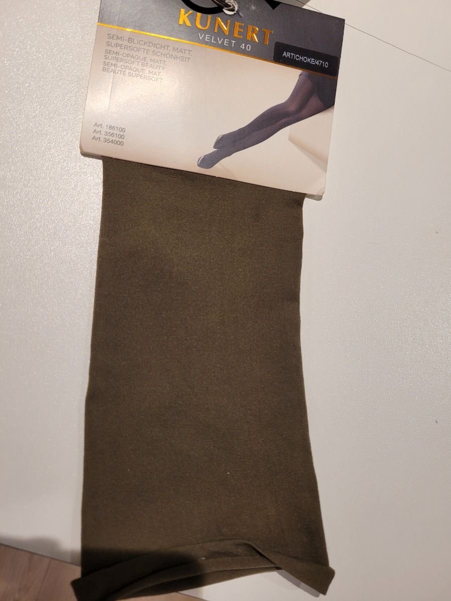 Kunert Velvet 40 den mat 3 d 354000-4710 Artichoke-44-46