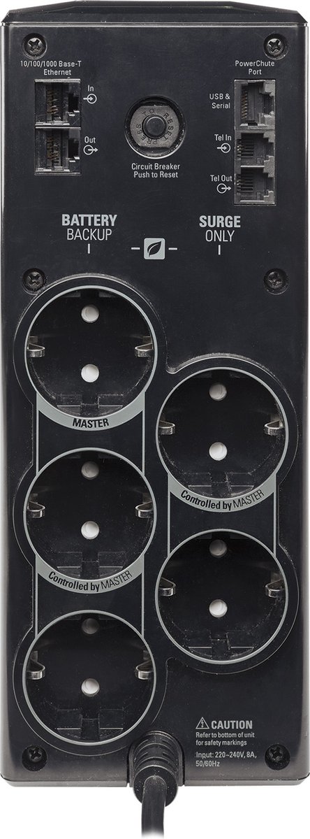 APC Back-UPS PRO 900VA noodstroomvoeding 5x stopcontact, USB