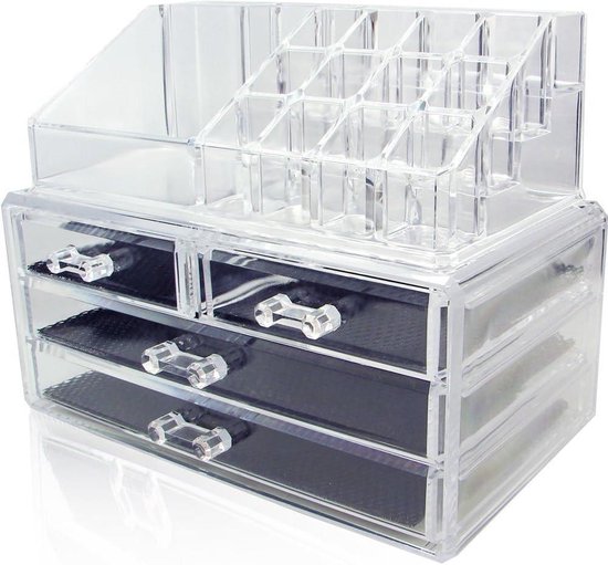 Transparante displaystandaard - plank 2 stuks antislip basis, acryl