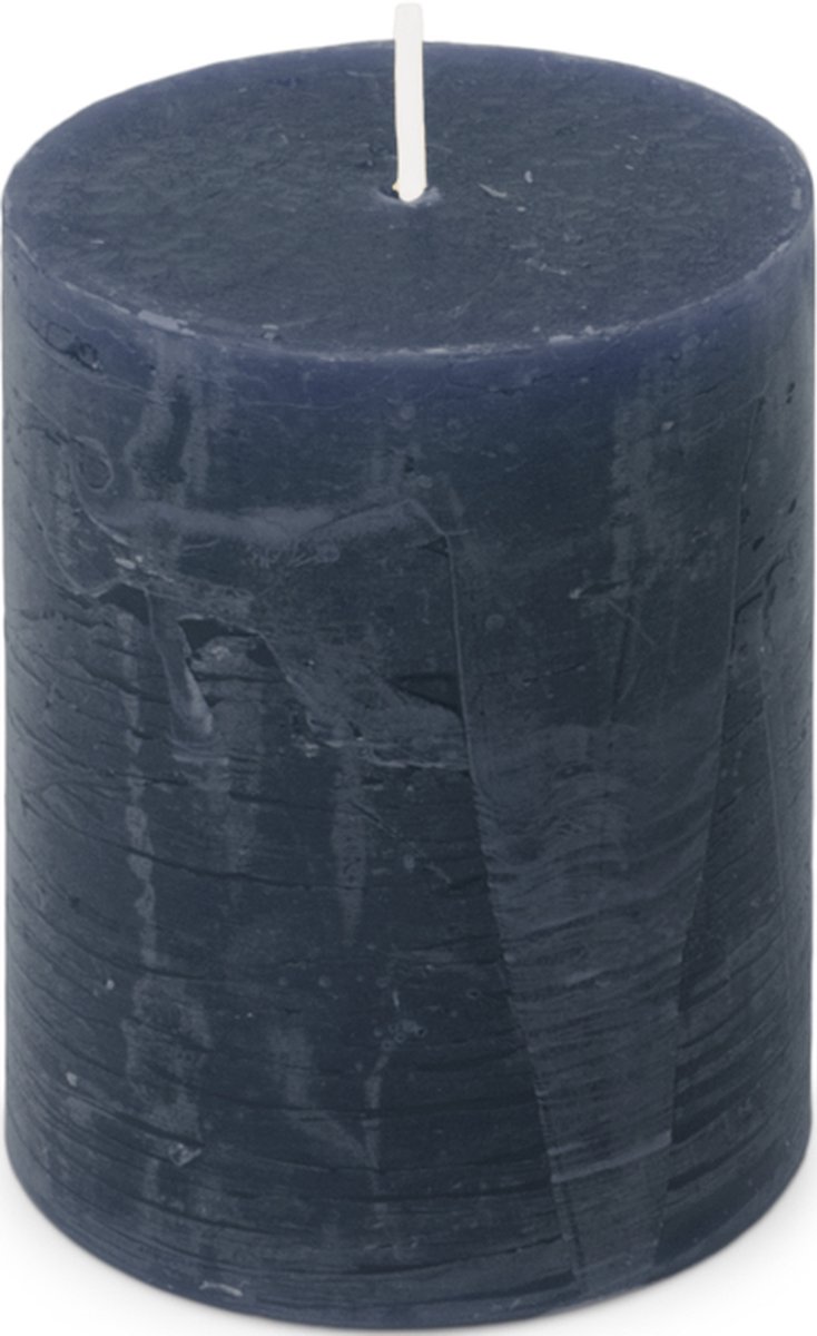 Kaars rustiek 70/95 mm donkerblauw I Spaas