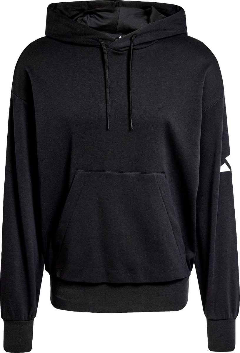 adidas Sportswear Essentials Loose-Fit 3 Bar Logo French Terry Hoodie Heren Zwart