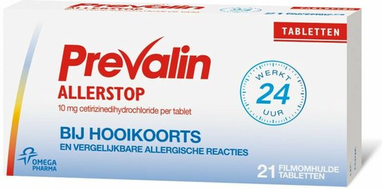 Prevalin Allerstop Cetirizine 21 tabletten