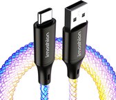 Bol.com imoshion Kabel - Lichtgevende USB C naar USB A Kabel - 1 meter - USB-C Oplader Kabel - Meerkleurig aanbieding