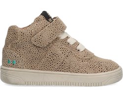BunniesJR 224653-908 Meisjes Hoge Sneakers - Taupe - Suède - Veters