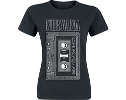 Nirvana As You Are Tape Dames T-shirt - zwart - M