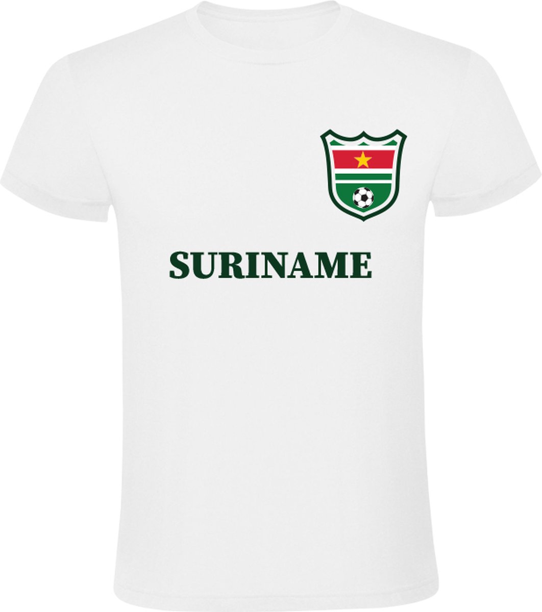 Suriname Wit T-shirt - suriname - voetbal - club - europa - wedstrijd