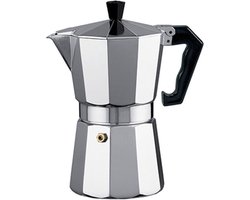 Alessandro Percolator Italiaans koffiezetapparaat - 12 kopjes - Aluminium - zilver - 670 ml - Koffiezetter