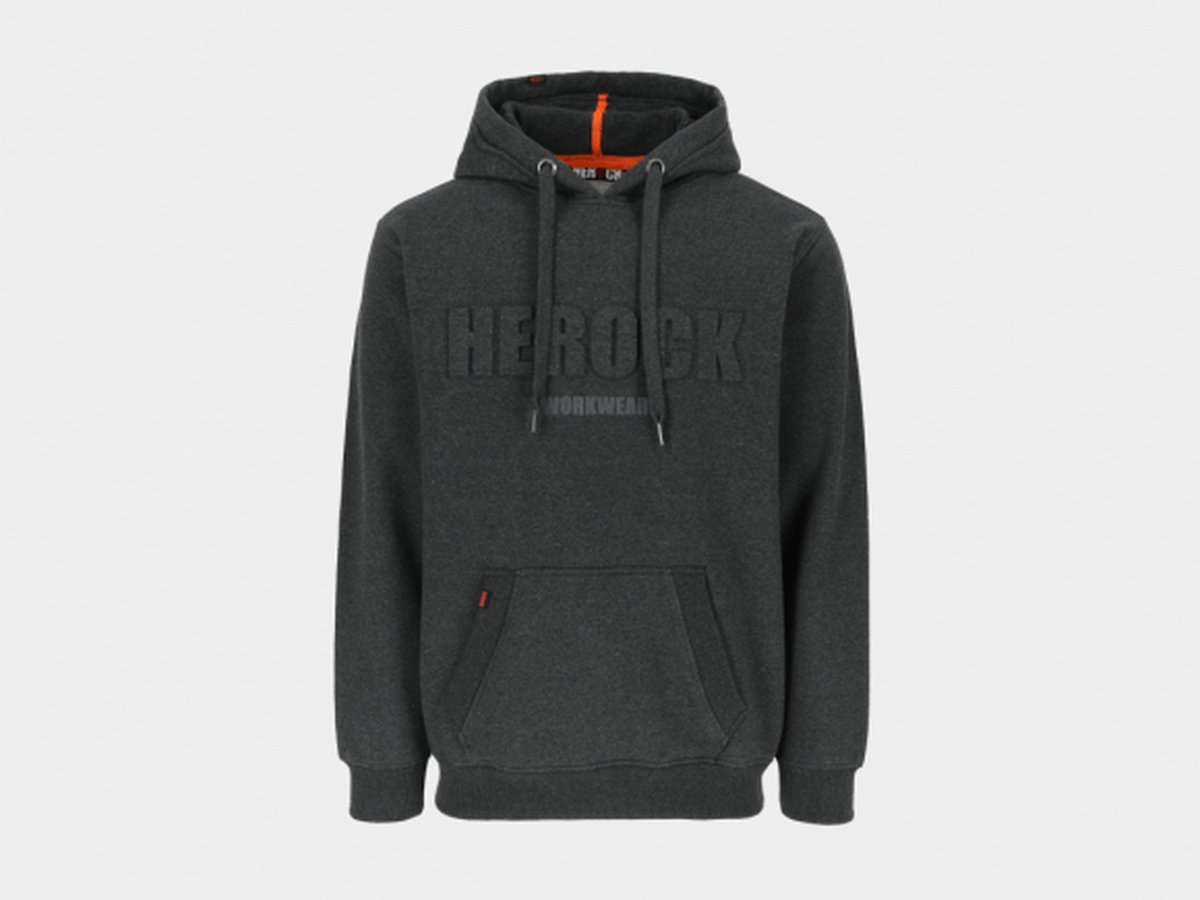 Herock Hali Sweater met Kap Donker Heather Grijs