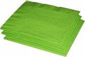 40x Serviettes de table vert citron 33 x 33 cm - Articles de fête - Décoration - Décoration