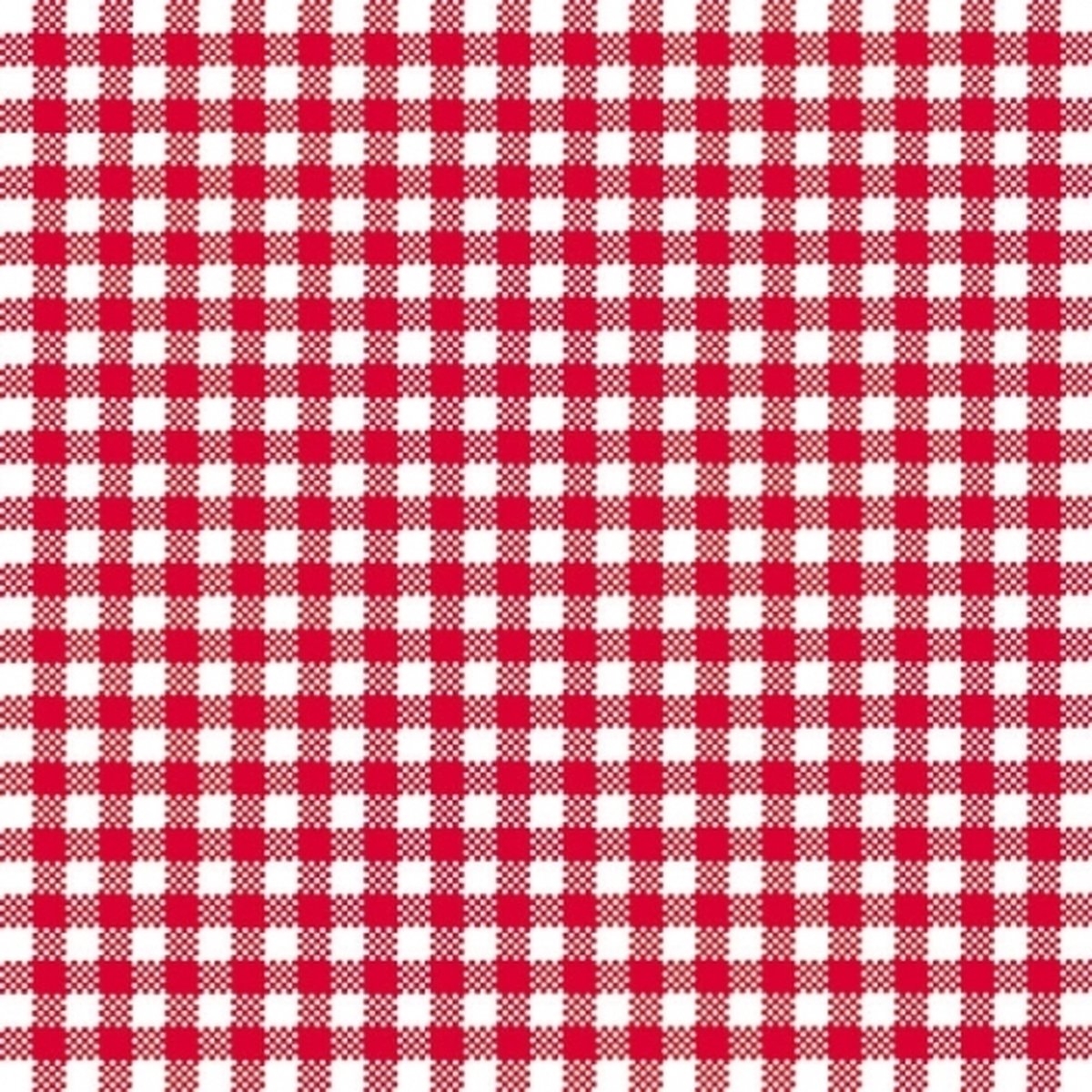 Ambiente Servetten - ruitjes rood/wit - 80x st - 33 x 33 cm - 3-laags - party bbq servetten