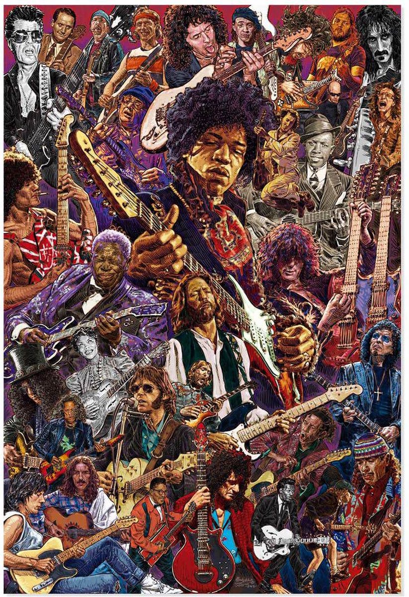 Legendary Guitarists Poster 61x91.5cm