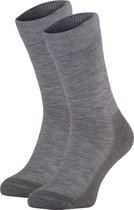Chaussettes d'hiver NOMAD® Premium, paquet de 2 | 43/46 Grijs | Chaussettes d'intérieur Femme / Homme | 32% laine mérinos | Chaussettes épaisses et chaudes en laine | Bon transport de l'humidité