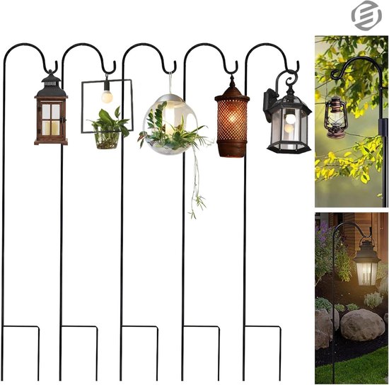 Verstelbare herdershaak, zware outdoor hoge tuinhaken voor Verstelbare herdershaak, zware outdoor hoge tuinhaken voor