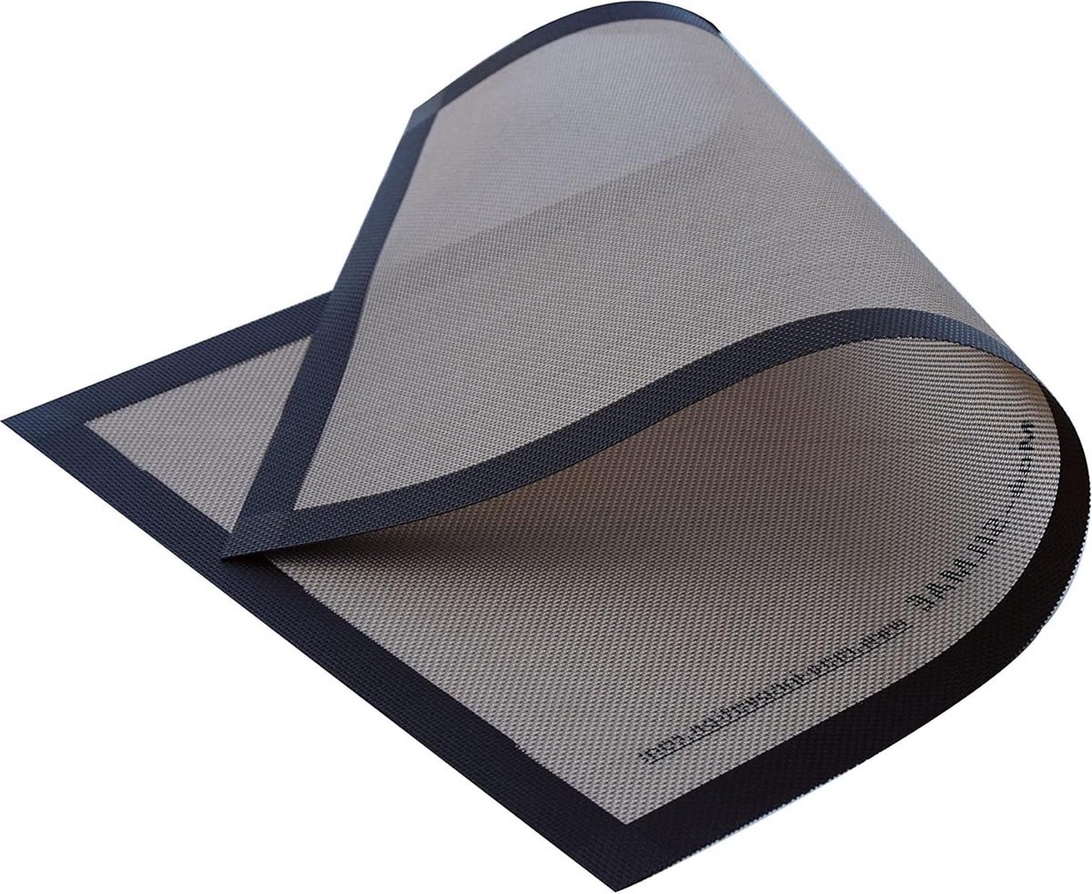 Bakmat siliconen anti-aanbaklaag microgeperforeerd glasvezel 40 x 60 cm - Gebakrol