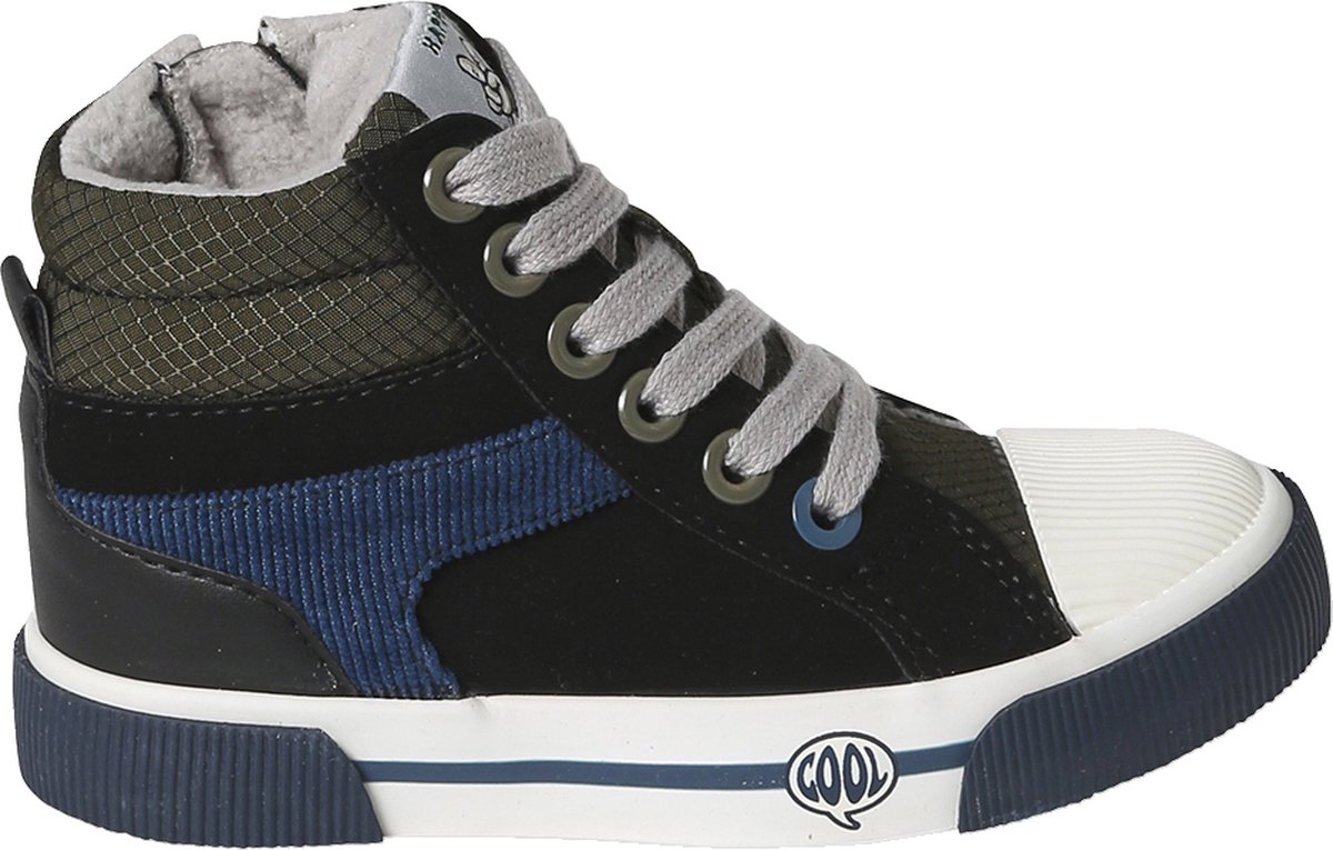 Vertbaudet Hoge sneakers van leer kleutercollectie