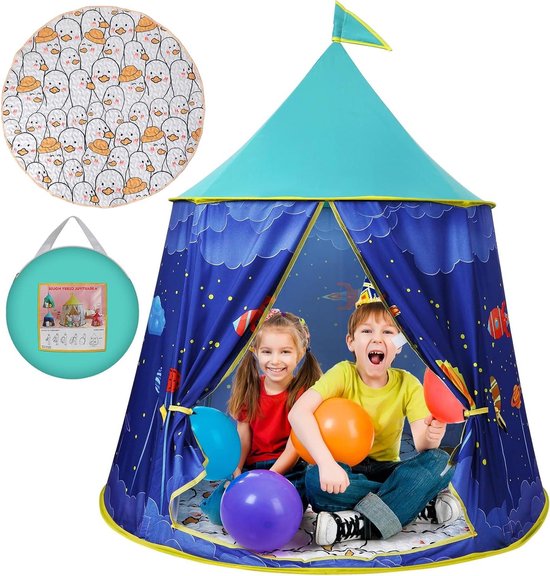 kids concept speeltent check - khaki