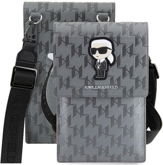 Karl Lagerfeld K/Ikonik 2.0 Nylon Crossbody Tote Bag Black – voilà.id