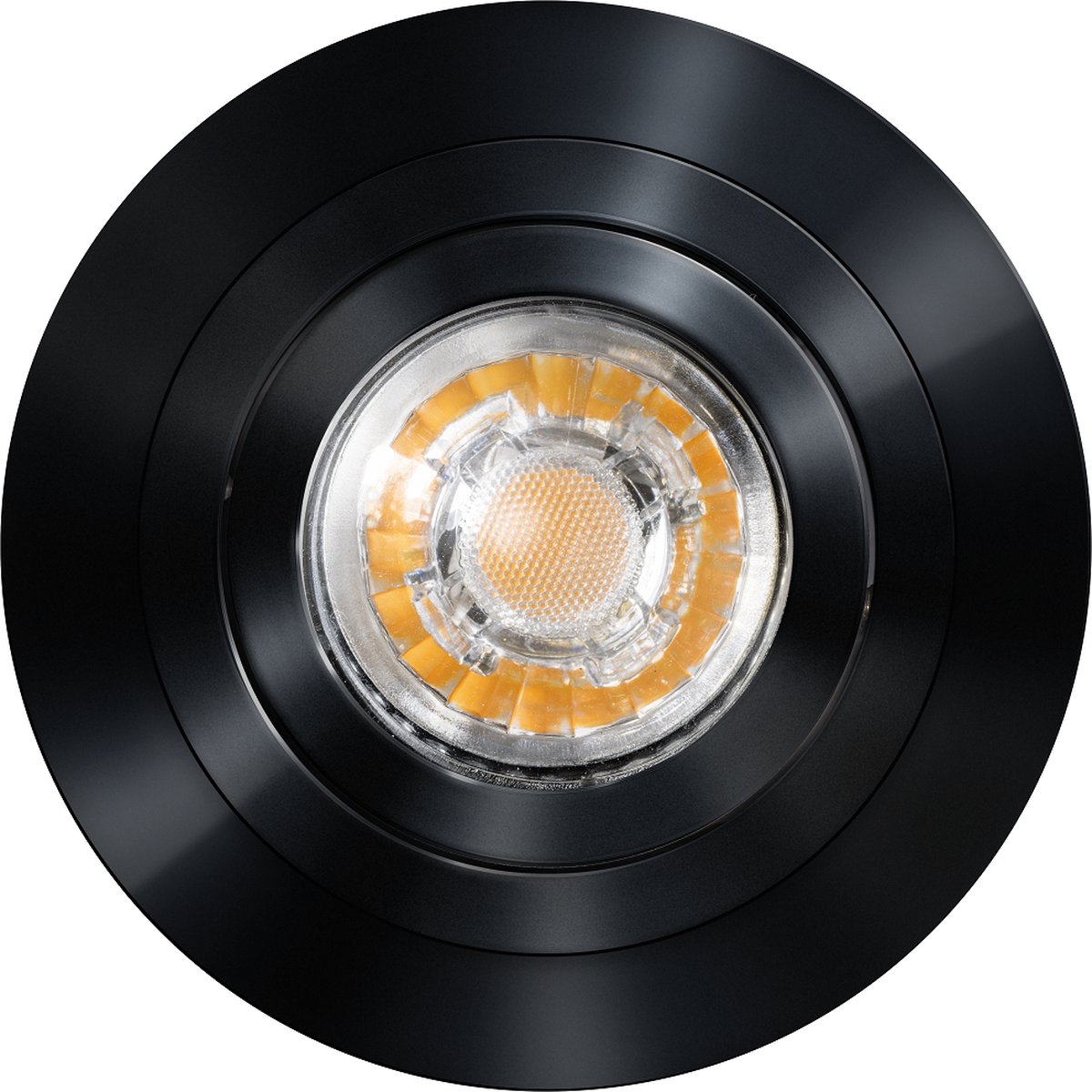 ETH Urban inbouwspot rond kantelbaar 51mm zwart dia 94mm h25mm + GU10 fitting