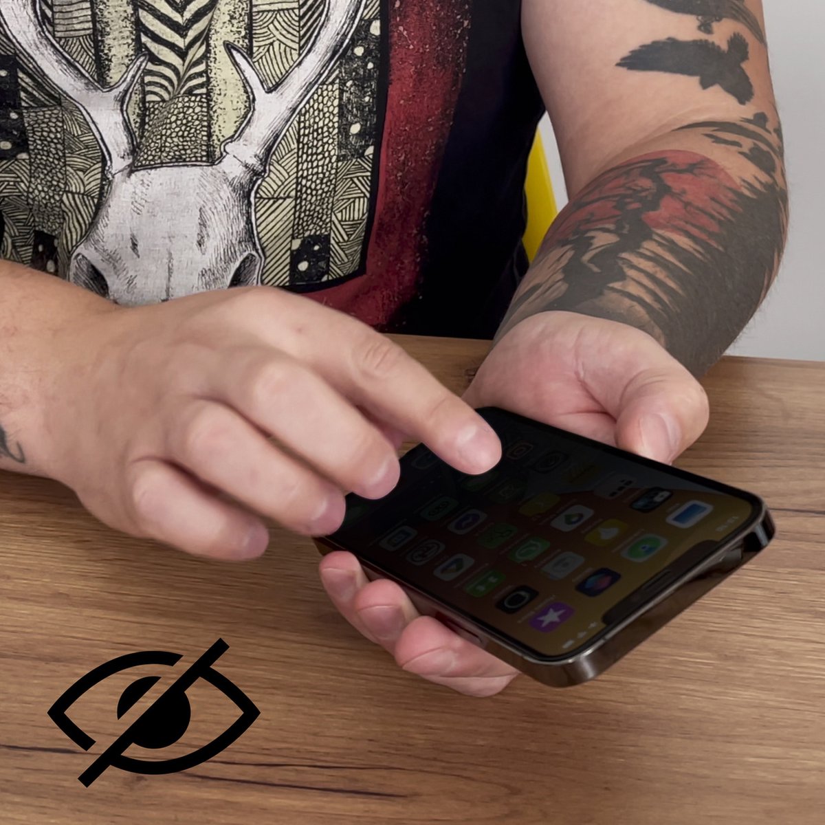 Wozinsky - Privacy - Glass met Anti Spy filter voor iPhone - 15 - zwart